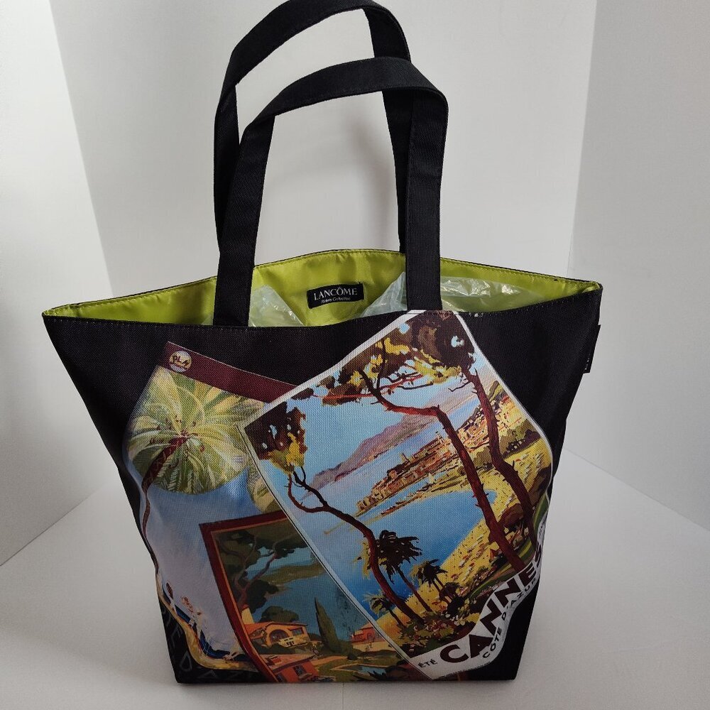 Lancome Black Riviera Collection Tote